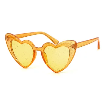 CRSD 2020 Moda Inimă Mare Populare Inima Ascuțite de Femei ochelari de Soare Ochi de Pisica Sclipici Roz Ochelari de Înaltă Calitate Nuante pentru Femei