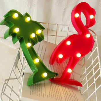 Crăciun Acasă Lampă cu LED-uri Flamingo Unicorn Ananas Decorațiuni pentru Bradul de Crăciun Lumina pentru Copil de Dus Petrecere de Nunta DIY Decor,B