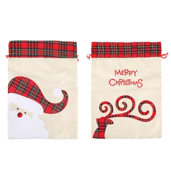 Crăciun Candy Bag EcoFriendly Panza, Pungi De Cadouri De Moș Saci Santa Mare Cadou De Crăciun Sac