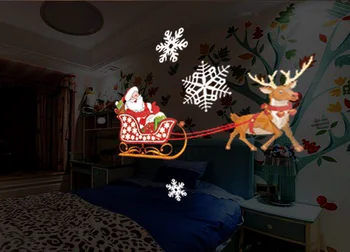 Crăciun cu Laser Proiector Efect de Animație IP65 Interioară/în aer liber de Halloween Proiector 12 Modele Fulg de nea/Zăpadă Lumina Laser