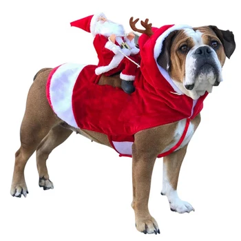 Crăciun Câine Haine Mici Pentru Câini De Talie Mare Santa Cosplay Carnavalul De Iarnă Rider Mos Craciun Amuzant Cosplay Costum