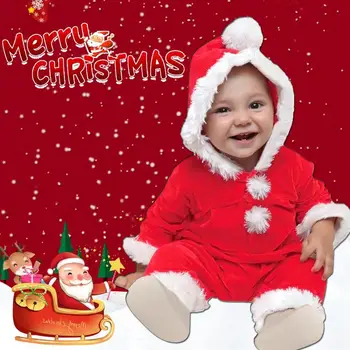 Crăciun Romper Baby Toamna Iarna Haine pentru Copii Moda Copii Fată Băiat Drăguț ropa Maneca Lunga Cerb Desene animate Benzi Printe Salopeta