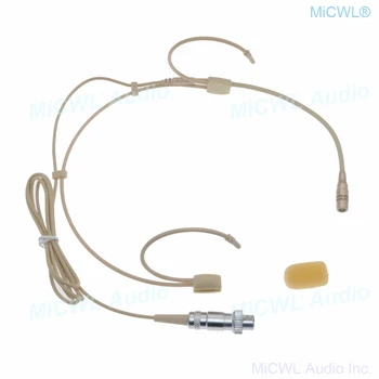CS90 Wireless Scenă Cântând Voce Cârlig Ureche setul cu Cască Microfon Cardioid ACȚIONA pentru MiPro Wireless BeltPack Transmițător 4Pin de Blocare
