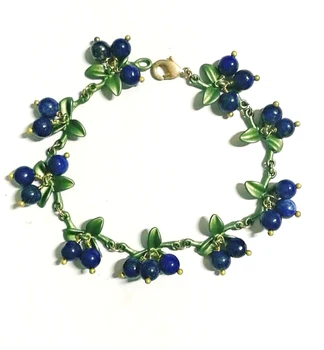 CSxjd Nouă Brățară moda Bijuterii lapis lazuli piatră Vopsea metal lanț Elegant pentru Femei Brățară Bijuterii