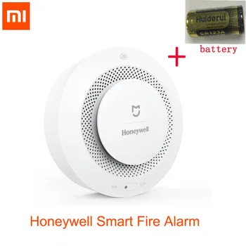 Cu Acumulatorul Original Xiaomi Mijia Honeywell Inteligent de Alarmă de Incendiu Progresivă Sunet Senzor de Fum Fotoelectric de la Distanță Hidraulic Mi APP