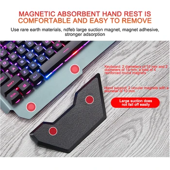 Cu fir Gaming Keyboard Tastatură Ergonomică Cu Iluminare RGB Suport de Telefon Gamer Tastatura Pentru Tablete Desktop Pentru PUBG