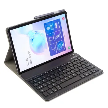 Cu iluminare de fundal Tastatură Wireless pentru Samsung Galaxy Tab S7 Plus 2020 T970 T975 husa din Piele PU Caz Suport cu Suport de creioane