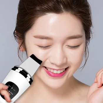 Cu ultrasunete Skin Scrubber Facial de Curățare Mașină pentru a Elimina punctele Negre Curățare în profunzime a Porilor de Îngrijire a Pielii Acnee Instrument de Frumusete