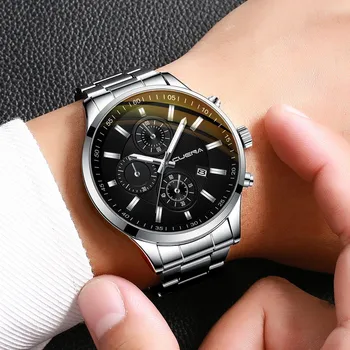 CUENA Moda Militari Ceas din Oțel Inoxidabil Curea Sport Cuarț Ceas de mână Ceas de Lux Fierbinte Ceas Relogio Masculino