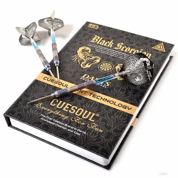 CUESOUL Cadou Profesionale Black Scorpion 22g/24g/26g Albastru Oțel de Tungsten Sfat Dart