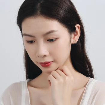 Culoare argintie Hoop Cercei de Cristal Cercei Pentru Femei de Moda coreeană Noi Bijuterii de aur Femme oorbellen