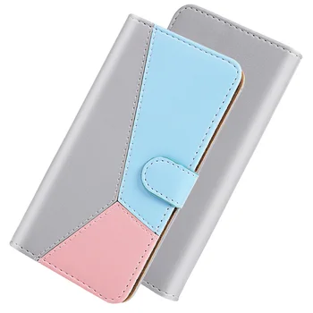 Culoare Bloc din Piele de Caz Pentru Samsung S20 ULTRA Caz de Telefon Pentru Samsung Galaxy S10 Lite S9 S8 S7 Edge Plus Nota 10 Plus Flip Cover