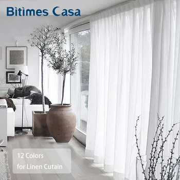 Culoare Solidă Lenjerie De Ecran Pentru Windows Care Tull Pentru Livning Cameră Dormitor Cortina De Mare Intensitate Decor Acasă