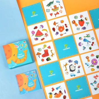 Cunoaștere copilul Puzzle Jucării Toddler Carduri de Potrivire Jocuri Cognitiv al copilului Pereche de Puzzle Cadou jucarii pentru copii Jucării Cadou