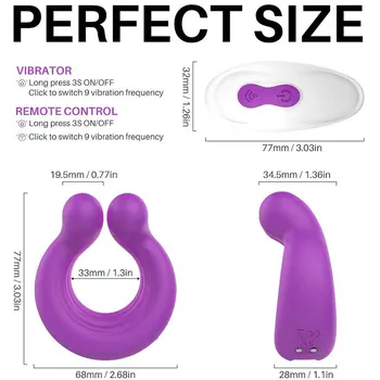 Cuplu Vibrator pentru Penis Stimularea Clitorisului Jucarii Sexuale Vibratoare,fără Fir de Control de la Distanță Stimulator Clitoris Masaj,Sex shop