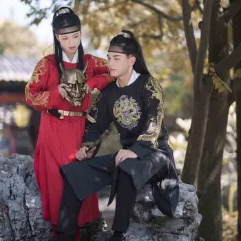 Cupluri Costum Chinezesc Antic De Epocă Hanfu Pentru Bărbați Și Femei Adulte, Carnaval, Cosplay Costum Rochie De Lux Pentru Barbati/Femei Plus Dimensiune