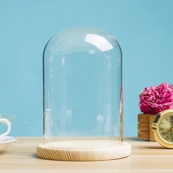 Cupolă de sticlă Capac pentru Flori, Plante Suculente DIY Praf Acoperă Caz Transparent Sticla Vaza de Sticla Desktop Decor Acasă Consumabile