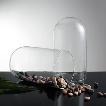 Cupolă de sticlă Capac pentru Flori, Plante Suculente DIY Praf Acoperă Caz Transparent Sticla Vaza de Sticla Desktop Decor Acasă Consumabile