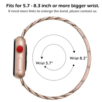 Curea din Otel inoxidabil Pentru Apple Watch band 40mm 44mm iWatch trupa 38mm 42mm Meatal Bratara curea Apple watch serie se 6 5 4 3