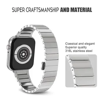 Curea din Otel inoxidabil pentru Apple Watch band 6 44mm 40mm iWatch trupa 38mm 42mm Fluture Brățară de Metal iwatch seria 5 4 3 2 1