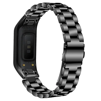 Curea din Otel inoxidabil Trupa Pentru Samsung Galaxy Fit-e SM-R375 Bratara Bratara Watchband w/ TPU rezistent la Șocuri de Protecție Caz Acoperire