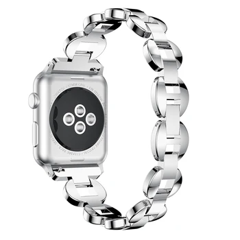 Curea din otel pentru Apple watch Seria 5 4 3 2 1 44 mm 38mm trupa 42mm 40mm link-ul de bratara curea cu Conector ceas curea Curele