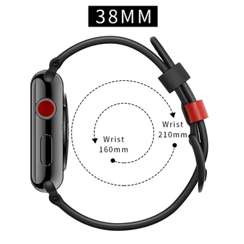 Curea din piele Pentru Apple Watch 5 trupa 44mm/40mm iwatch trupa 42mm/38mm correa bratara curea curea iwatchband seria 5 4 3 2 1