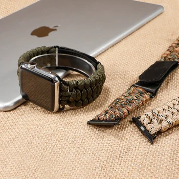 Curea nailon Pentru Apple Watch Band 44mm 40mm Iwatch Trupa 42mm 38mm Velcro Trupa Brățară Correa Apple Watch Serie SE 6 5 4 3 42mm