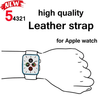 Curea pentru Apple watch band 6 5 4 44mm 40mm piele de Înaltă calitate correa iwatch 3 2 42mm 38mm Bratara pentru Apple watch accesorii
