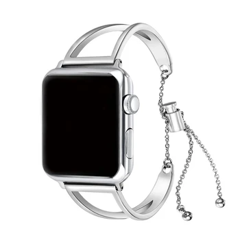 Curea Pentru Apple Watch Band iWatch SE 6 5 4 3 2 42mm/38mm/44mm/40mm din Oțel Inoxidabil Manșetă Curea Fata de Design de Moda Brățară de Metal