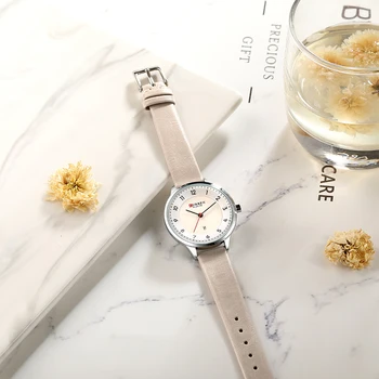 CURREN Brand de Lux pentru Femei Ceasuri 2021 Doamnelor Ceas Ultra subțire de Cuarț Ceas din Piele Femeie a Crescut de Ceas de Aur Relogio Feminino
