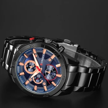 CURREN Brand de Top Mens Ceasuri de Moda Analog Sportului Militar Plin de Oțel rezistent la apă Ceas de mână de sex Masculin Ceas Reloj Hombre