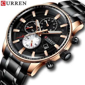 CURREN Nou Mens Ceasuri de Brand de Top În 2020 Lux Ceas de mână Ceas Sport rezistent la apa bărbați Cuarț Cronograf creative ceas reloj