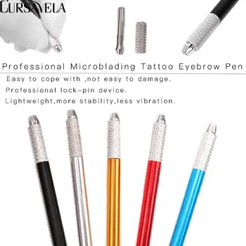 Cursavela Profesional Semi-Permanent Machiaj Tatuaj Mașină Pen Frumusete Cartuș De Sprancene Buze Microblading Tatuaj Mini Manual Pen
