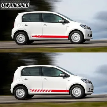 Curse Sport Dungi Laterale Auto Fusta Vinil Autocolante Pentru Seat Mii de 3-5 usi Auto Body Personalizat Autocolant Exterior Accesorii