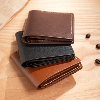 Cusute de mână men scurt portofel clip accesorii DIY face cadou real portofel piele diy cusut material piele craft set de scule