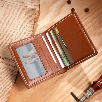 Cusute de mână men scurt portofel clip accesorii DIY face cadou real portofel piele diy cusut material piele craft set de scule