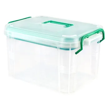 Cutia de prim Ajutor Multi-Stratificat Kit Acasă Sănătos Plastic Transparent Cutie din Plastic PP Droguri Cutie de Depozitare pentru uz Casnic WF1021