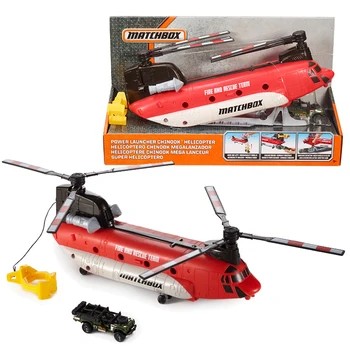 Cutie de chibrituri Putere Launcher Elicopter activarea manuală și o lansare mecanism cu vehicul Jucărie de Colecție Copii Cadou FLX59
