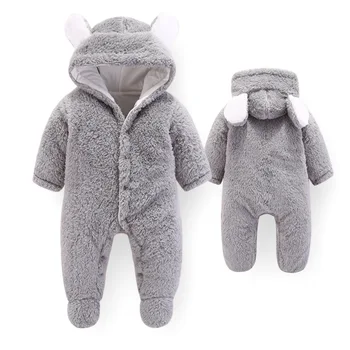 Cutyome Copil Nou-Născut Haine De Iarna Fleece Romper Pentru Copii Fete Maneca Lunga De Toamna Salopete De Bumbac Animal Urs Costum Salopeta