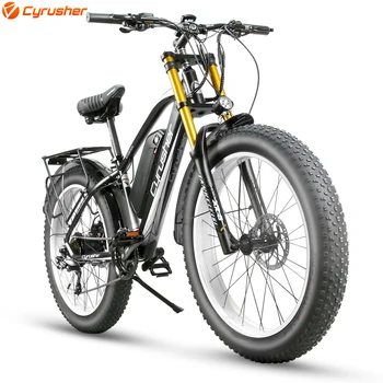 Cyrusher Biciclete Electrice 48V 750W 17ah Grăsime ebike de Munte Biciclete Electrice Motocicleta Stil Plin de Suspensie bicicleta e Mare Furculita XF650