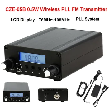 CZE-05B 0.1/0.5 W Wireless PLL Transmițător FM Ecran LCD 76MHz~108MHz Antena Acasă Difuzare GK99