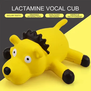 Câine de companie Molar Jucărie de Sunet Simulare Leu în formă de Latex Material Elastic Musca-rezistente, Usor de curatat animale de Companie Jucărie