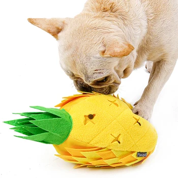Câine De Companie Sforăi Mat Ananas Animale De Companie Sniffing Formare Jucărie Fleece Tampoane Câine Mat Scuti De Stres Nosework Puzzle Jucărie Animal De Casă Produse