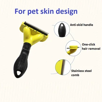 Câinele Perie și Perie Pisica Reduce Eficient Vărsare Profesionale Perie Grooming și Deshedding Tool pentru Câini și Pisici