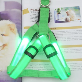 Câinele Strălucire Guler Reîncărcabilă LED-uri în condiții de Siguranță Guler Piept Curea Animal de casă Supplies Câine Vestă SEC88