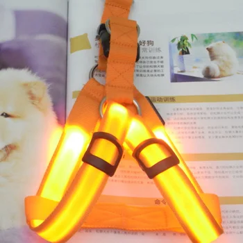 Câinele Strălucire Guler Reîncărcabilă LED-uri în condiții de Siguranță Guler Piept Curea Animal de casă Supplies Câine Vestă SEC88