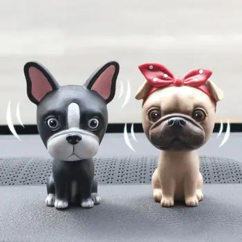 Câinele Tremura Capul Ornamente Interior Masina Pandantiv Decor Acasă Meserii Leagăn Drăguț Câine De Desene Animate Figurine Miniaturi