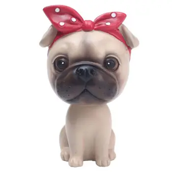 Câinele Tremura Capul Ornamente Interior Masina Pandantiv Decor Acasă Meserii Leagăn Drăguț Câine De Desene Animate Figurine Miniaturi