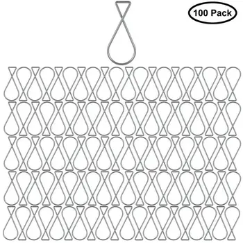 Cârlige de tavan (Set de 100) - Drop Clipuri Tavan perfect pentru Decoratiuni de Nunta și Clasă Decoratiuni - T-clip Compatibil wi